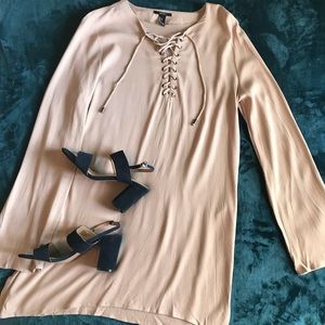 Forever 21 tan dress